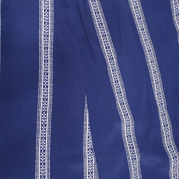 NWOT Miss Me Blue Pattern Collar Stripe Tent Dress - Picture 4 of 5